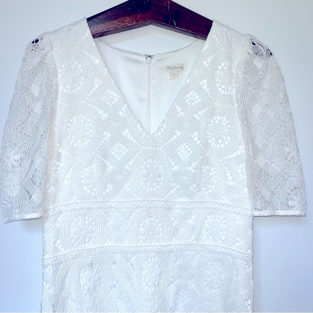 Shoshanna Ines Lace Dress in Ivory - Picture 5 of 10